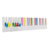 WUSILILU 23.6in Piano Shaped Wall-Mounted Coat Rack with 16 Hooks,