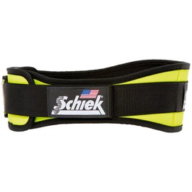 4.75 Original Nylon Belt Size: XS (24 - 28), Color: Neon Yellow by Schiek Sports, Inc.