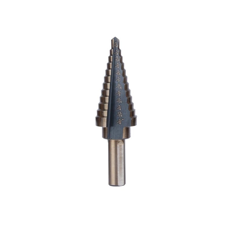 Cocoarm HSS Step Drill 5 Pieces Cone Drill Set Titanium