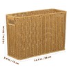 PRETYZOOM Rattan Storage Box with Handles 15 Inch Woven Basket