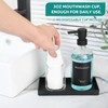 TOLDATLI Mouthwash Dispenser for Bathroom, Glass Mouth Wash Pump Dispenser