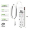 BN-LINK 8 Outlet Surge Protector with 7-Day Digital Timer (4