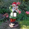 Garden Gnome Statue Large Ornament Sculpture Decorative light Gnomes Resin