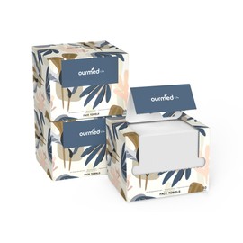 ourmed life Ourmed Life Disposable Face Towel | 150 Count Lint-Free Biodegradable Clean Towels | Dry Makeup Remover Wipes | Super Soft & Thick for Sensitive Skin | 10-Inch X 12-Inch Extra Large Size | Pack of 3