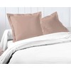 Home Linge Passion Ruffled Flat Cotton 57 Thread Count Pillowcases