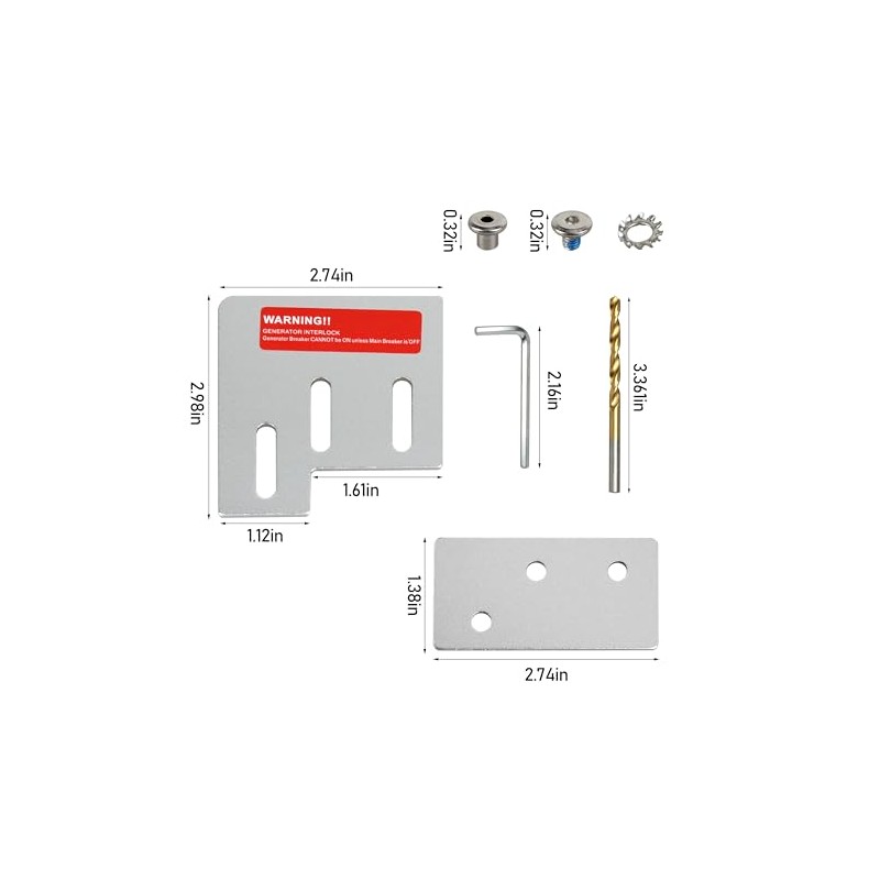 Generator Interlock Kit Interlock kit Compatible with Square D QO