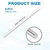MECCANIXITY 6 Pcs Round Steel Rod 2mm Diameter HSS Lathe