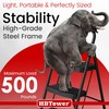 HBtower Step Ladder Sturdy, Heavy Duty Step Stool for Adults,