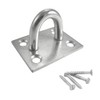 Keypak Security Staple on Plate, 50mm, Zinc Plated, Heavy-Duty Corrosion
