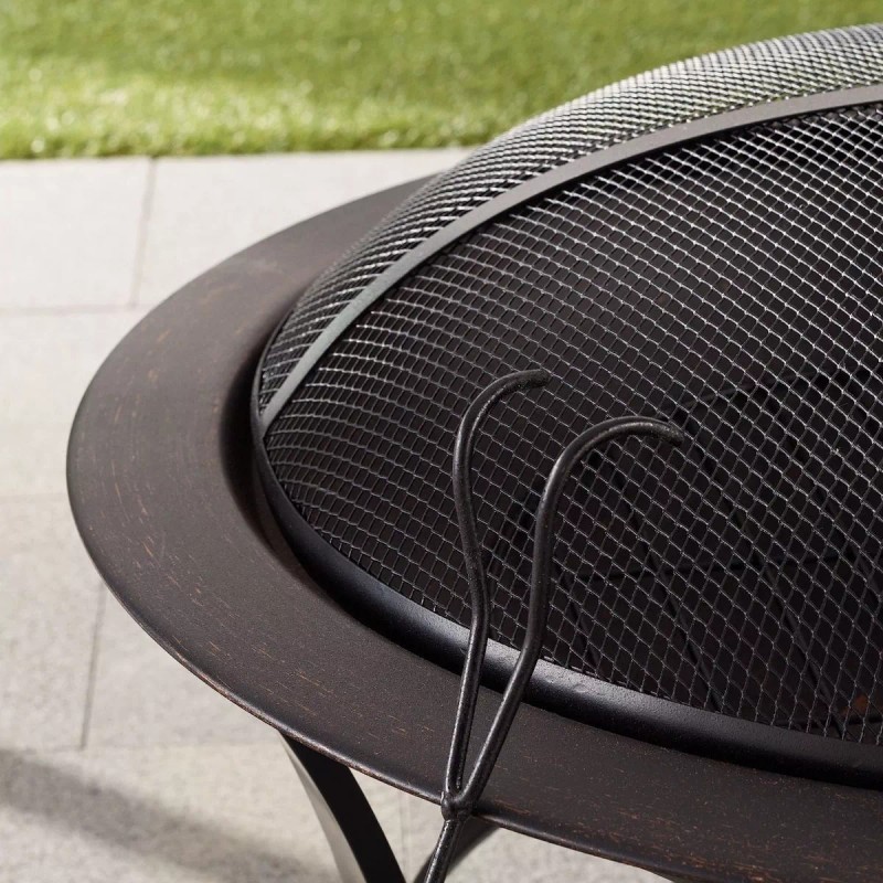 Mainstays Fogata Mainstays De Leña Para Exterior 26'' Xchwsp