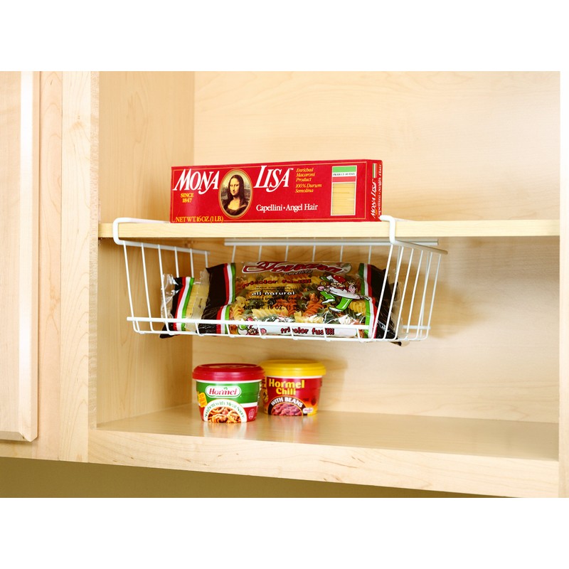 ClosetMaid 3998 Under Shelf Storage Bin, White, 13.4 in.