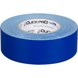 Shurtape Duck Pro Contractor Grade, Colored Cloth Duct Tape for Industrial Color Coding, Sealing, Seaming and Splicing, 48mm x 60yd, 9.0 mil, Blue, 1 Roll (105492)