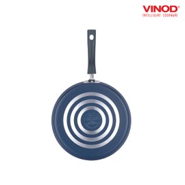 Vinod Cookware Dosa Griddle (Tawa) with Induction Base - 100% Aluminum Non Stick Pan with Anti Scratch Surface - Flat Multi Use Crepe Pan - (Black) - (12 IN / 30 CM)