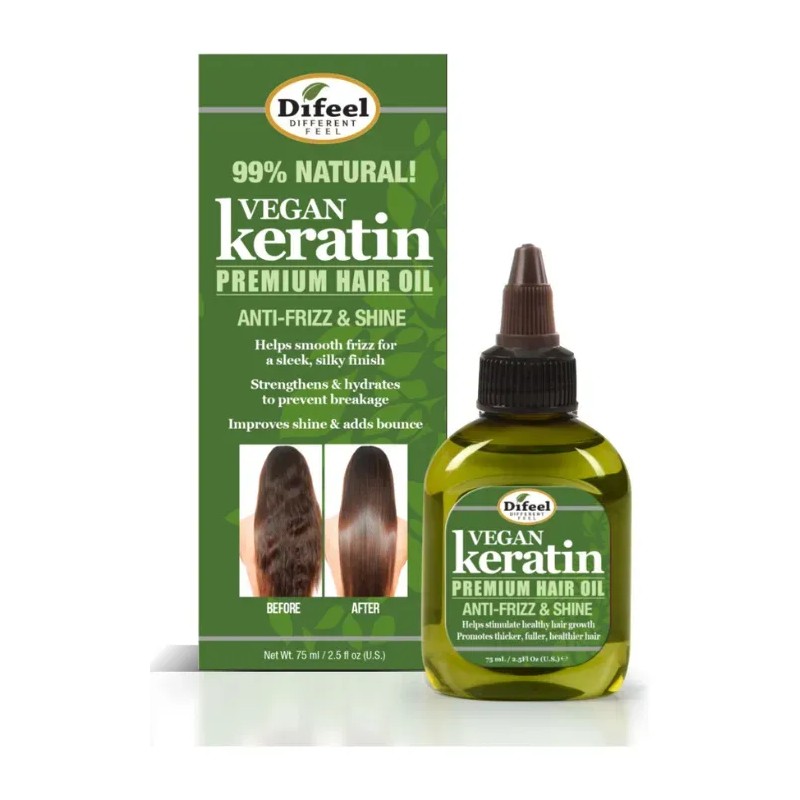 Difeel Aceite Capilar De Keratina Vegana. Antifrizz Y Brillo