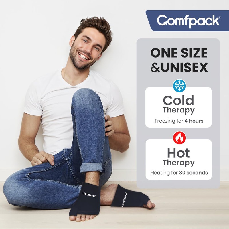 Comfpack Foot Ice Pack Toe Wrap for Bunion, Plantar Fasciitis,