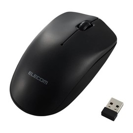 Elecom M-K8DRBK Corporate Mouse, Wireless 2.4GHz Optical Mouse, 3 Buttons, Environmentally Friendly Packaging, Black