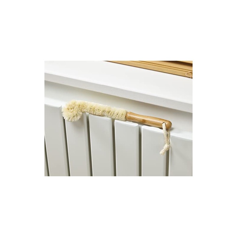 Addis Flexible Radiator Dusting Brush with Natural Bamboo handle, Natural,