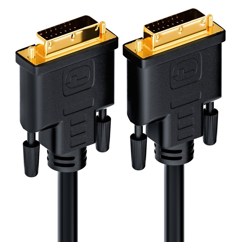 deleyCON 5m DVI to DVI Cable 24+1 - DVI-D Dual