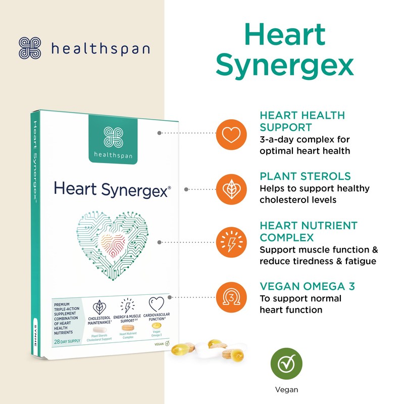 Healthspan Heart Synergex | 28 Day Supply | Heart Health