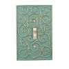 Meriville French Scroll 1 Toggle Wallplate, Single Switch Electrical Cover
