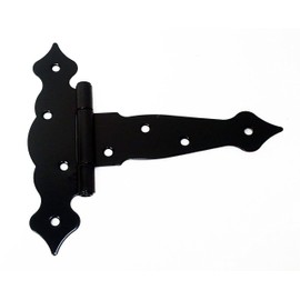 Shed Windows and More Decorative Fancy (Set of 6) T Hinges 6" Heavy Duty Steel Shed Door Hinges W/Screws, Storage Shed Door Barn Door Gates