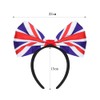 3 Pcs Union Jack Headband British Flag Bow Hairband Hair