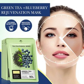 4 Stück Moisturizing Tuchmaske, Feuchtigkeitsspendende Gesichtsmaske Tuchmasken Gesichts Beauty Frauen Feuchtigkeitsmaske Gesichtskuren Skincare Tuchmaske Masken, Glättende Haut,Verbessert Elastizität