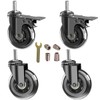 MALLLALA 3" Caster Wheels,Heavy Dudy Swivel Casters Set of 4