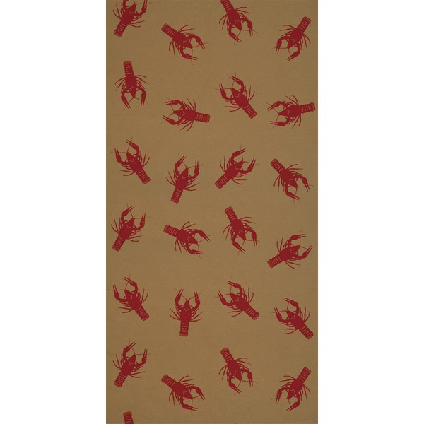 Beistle 24" x 50' New Orleans Theme Crawfish Print Kraft
