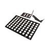 YIWANG Black Aluminum Alloy Car Trunk Storage Basket Organizer For