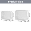5 Pack Toiletry Bags, Medium and Extra Large Clear, Clear