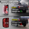 Clidr LED Tail Light Assembly for 2016 2017 2018 GMC