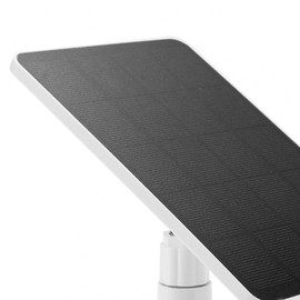 Solar Panel for Security Camera IP6 Waterproof 360 Degrees Adjustable Continuous Power with 10W 5V Charging Solar Panels with DC5521 Port / 9.8 Ft Charging Cable Fit for Doorbell Monitoring Camera