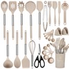 NCUE Cooking Utensils Set, 28 Pcs Silicone Kitchen Utensils Set
