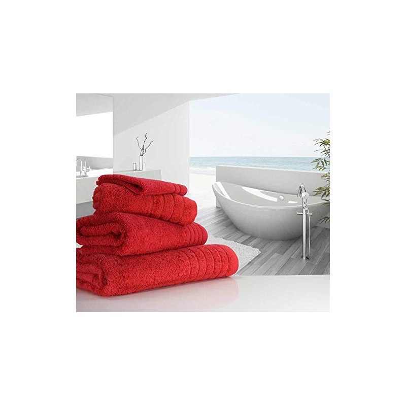Luxury linenHall 650gsm Plain Cherry Red Hand Towel (SEE SIZE