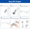 Double Shower Head for Couple, High Pressure Dual Showerhead, Adjustable