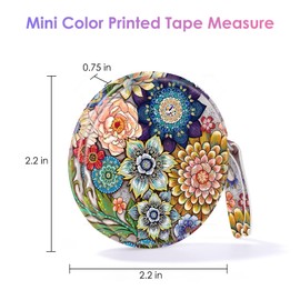 Gerkia Sewing Tape Measure，Colour Printed Small Retractable Soft Measuring Tape for Tailor Cloth Fabric Body Measurements.