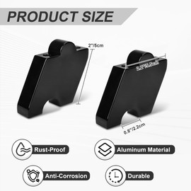 Aluminum Handlebar Riser Fit for Can-AM Ryker 600/900 / Rally (2019-2025) & Sport (2022-2025) 2" Up & 7/8" Back Handle Bar Risers Mount Clamp Adaptor #41-418