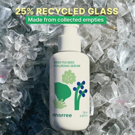 innisfree Green Tea Serum Jumbo Replay with Hyaluronic Acid & Niacinamide, Korean Face Serum for Glow