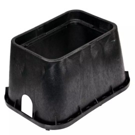 NDS 14 in. X 19 in. Rectangular Valve Box and Cover, Black Box, Green ICV Cover