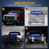 Nilight 144LED Traffic Advisor Strobe Light Bar with Controller Blue