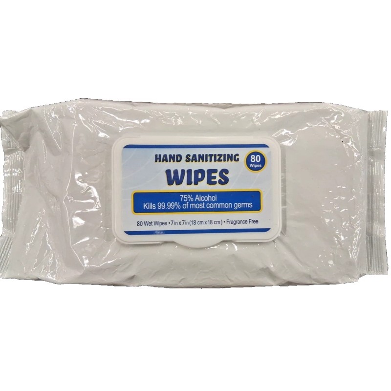 Ethyl-Alcohol Ethyl Alcohol Hand Sanitizing Wipes Unscented Large 12 Pack