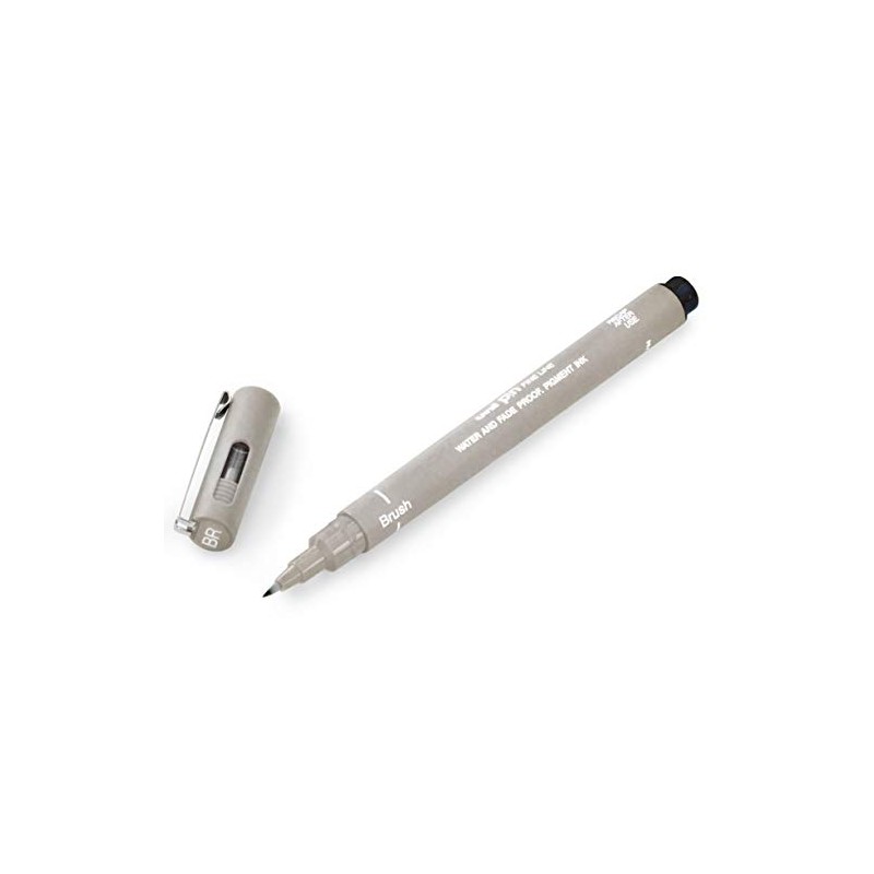 Uni Pin Fineliner Drawing Pen - Light Grey Ink -