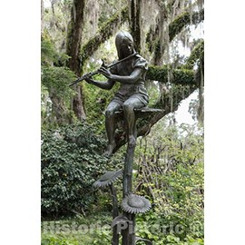 Photo -"Sunflowers," Charles Cropper Parks's 1974 bronze sculpture at Brookgreen Gardens, a vast complex of sculpture gardens, ecosystem trails- Fine Art Photo Reporduction 30in x 44in