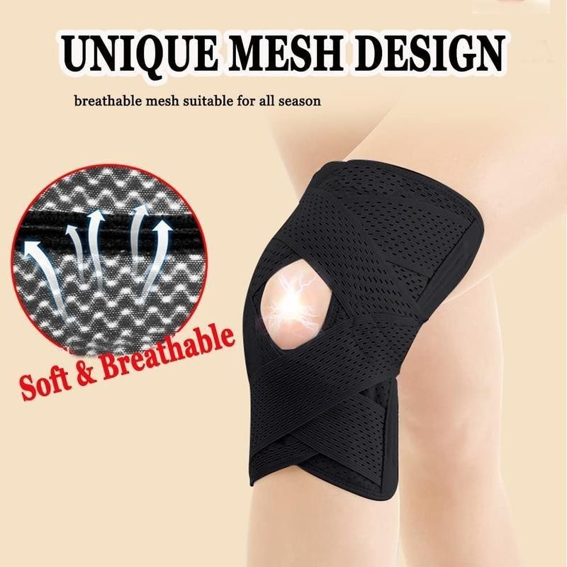 OLLAS 1pc Plus Size Knee Compression WrapBrace (Order A Size