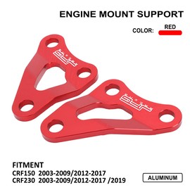 JFG RACING Dirt Bike Engine Mount Bracket Plate for CRF150 2003-2009/2012-2017, CRF230 2003-2009/2012-2017/2019 Dirt Bike, ROSE RED
