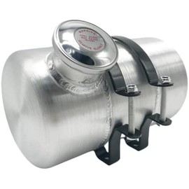 JSD AUTO PARTS 1 Gallon Fuel Tank 6'' x 10" 1/4 NPT Outlet End Fill Spun Aluminum Gas Tank for motorbike,mini bike,go kart