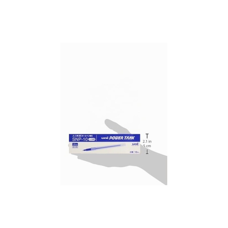 Uni-Ball PowerTank Retractable snp10 B Refill 1 mm Blue Pack