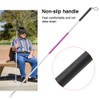 Folding Foldable Reflective Cane Crutch Portable Anti Shock Guide Walking