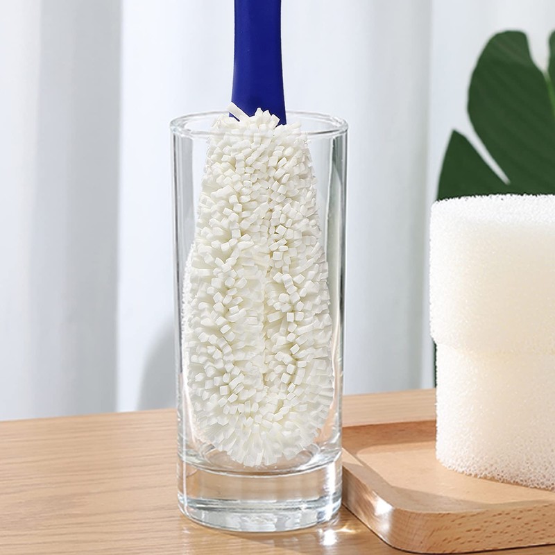 KUWAN Bottle Cleaning Brush Multi-Function Household Tools Flexible Bottle Scourer